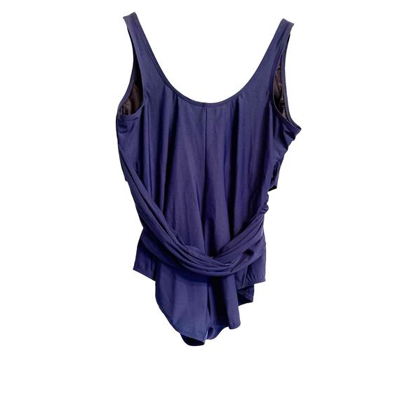 Lands End Sz 20W DDD Slender Suit Wrap One Piece Swim Suit - Picture 9 of 10